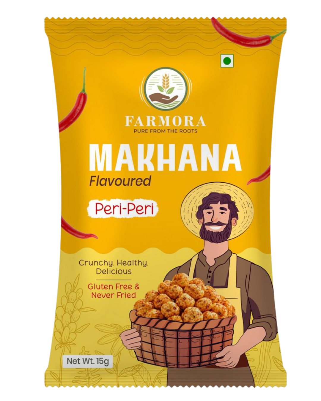 Farmora Makhana – Peri-Peri Flavour (15g)
