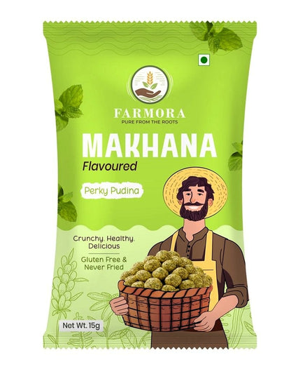 Farmora Makhana – Perky Pudina Flavour (15g)