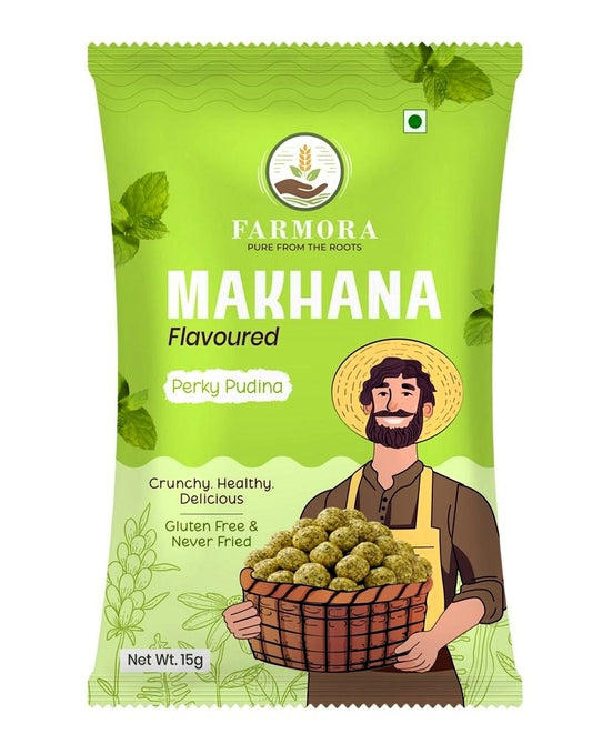 Farmora Makhana – Perky Pudina Flavour (15g)