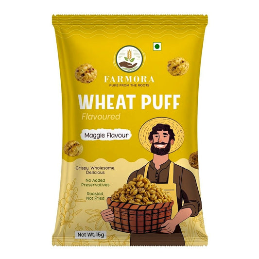 Farmora Wheat Puff – Maggie Flavour (15g)
